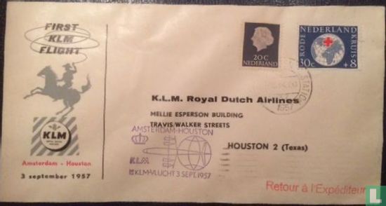 First Flight KLM Amsterdam - Houston