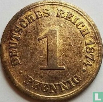Empire allemand 1 pfennig 1874 (E) - Image 1