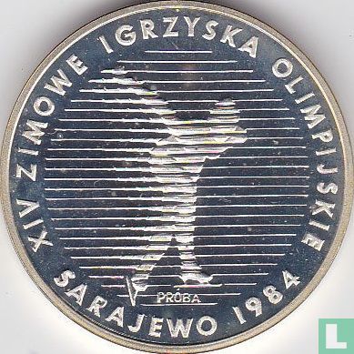 Polen 500 zlotych 1983 (PROOF) "1984 Winter Olympics in Sarajevo" - Afbeelding 2