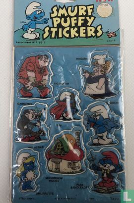 Smurf Puffy Stickers - Image 1