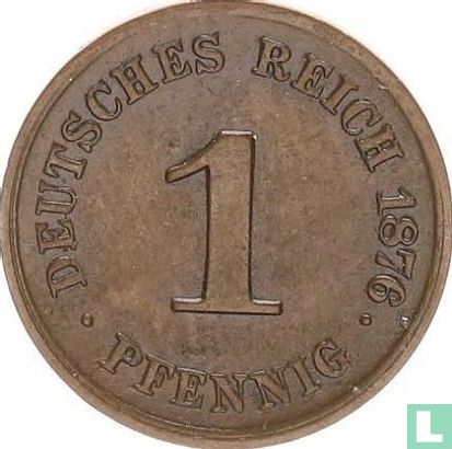 Duitse Rijk 1 pfennig 1876 (G) - Afbeelding 1
