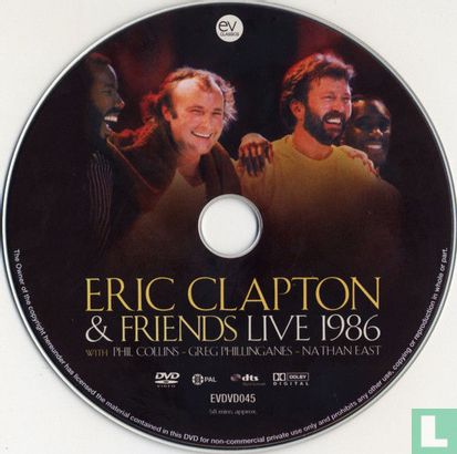 Eric Clapton & friends Live 1986 - Afbeelding 3