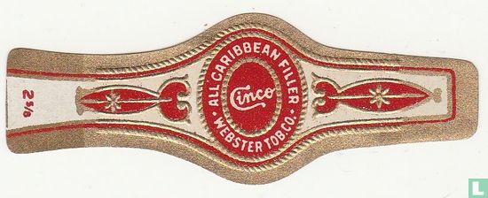 Cinco all caribean filler Webster Tob. Co. - Afbeelding 1