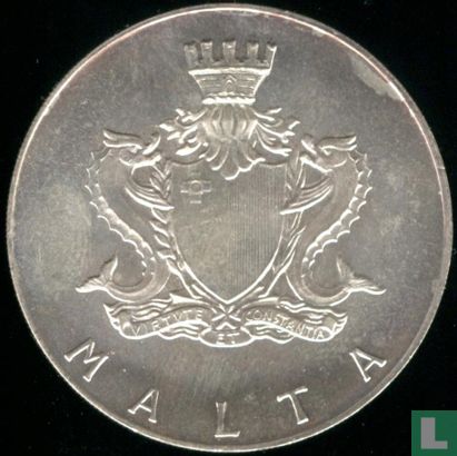 Malta 2 liri 1973 "Ta'l-Imdina gate" - Image 2