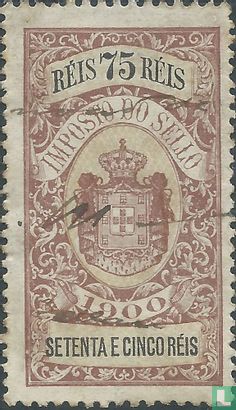 Imposto do sello 75 Reis