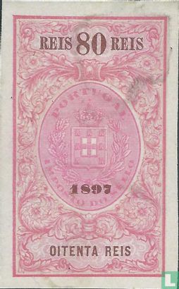 Imposto do sello 80 Reis