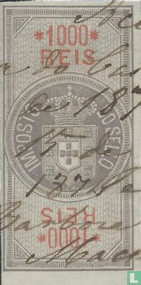 Imposto do sello 1000 Reis