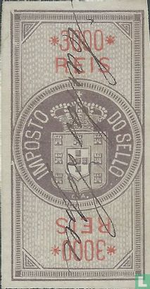 Imposto do sello 3000 Reis