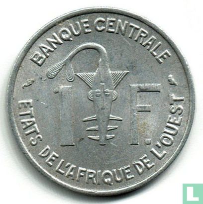 États d'Afrique de l'Ouest 1 franc 1961 - Image 2