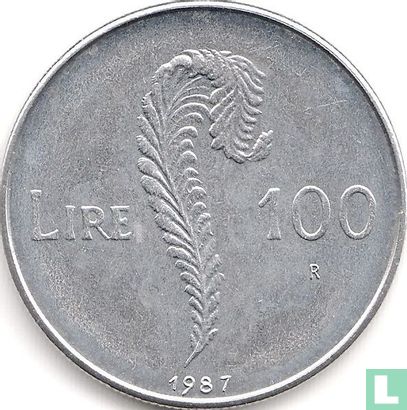 San Marino 100 Lire 1987 "15th anniversary Resumption of Sammarinese coinage" - Bild 1