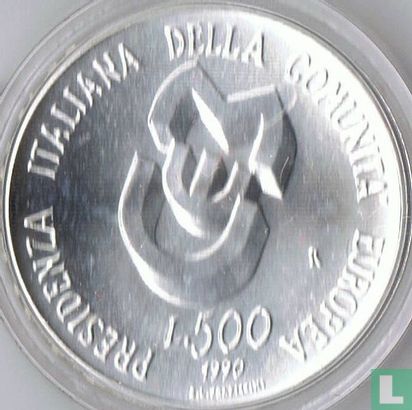 Italien 500 Lire 1990 "Italian presidency at the European Common Market" - Bild 1