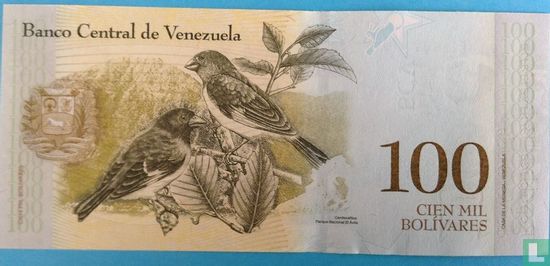 Venezuela 100000 bolivares 2017 - Image 2
