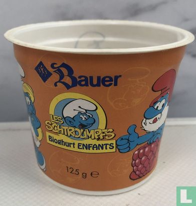 Smurfin en Papasmurf potje yoghurt - Image 1