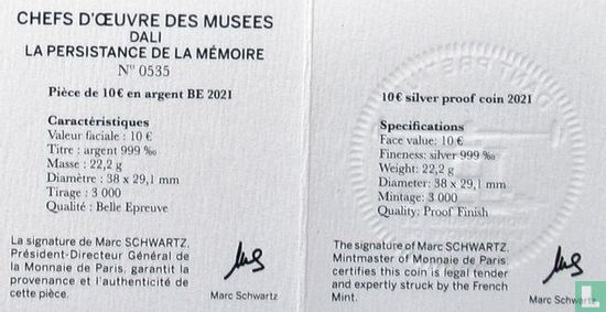 France 10 euro 2021 (PROOF) "The persistence of memory" - Image 3