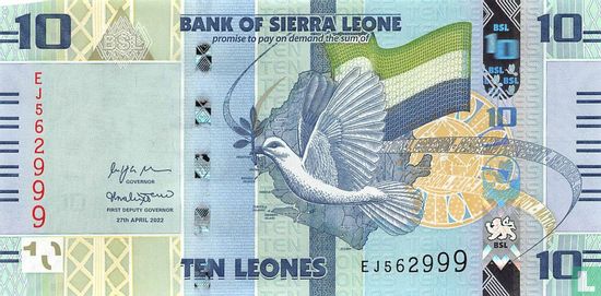 Sierra Leone 10 Leones 2022 - Afbeelding 1