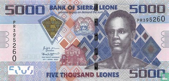 Sierra Leone 5000 Leones 2021 - Image 1