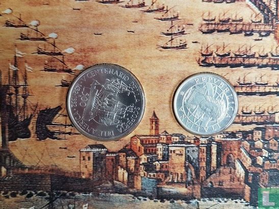 Italy mint set 1989 "Christopher Columbus - 500th anniversary Discovery of America" - Image 2