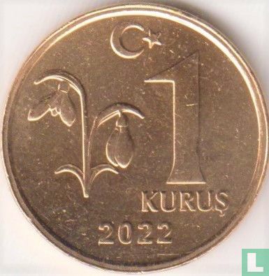 Turkije 1 kurus 2022 - Afbeelding 1