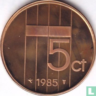 Netherlands 5 cents 1985 (PROOF) - Image 1