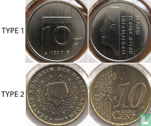 Niederlande 10 Cent 1999 (Typ 2) - Bild 3