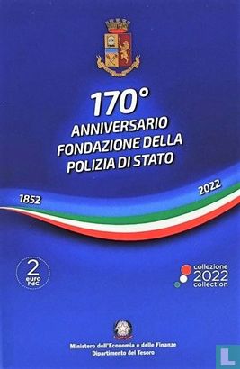 Italië 2 euro 2022 (coincard) "170th anniversary Foundation of the Italian National Police" - Afbeelding 3