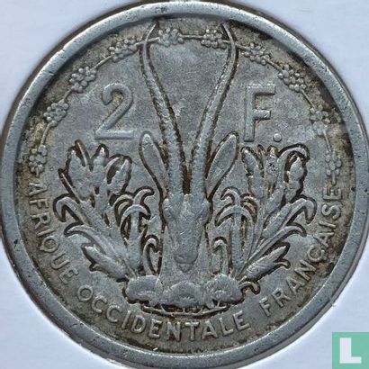 French West Africa 2 francs 1955 - Image 2