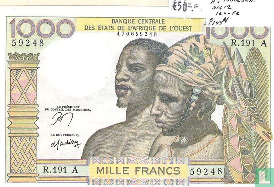 1000 francs - Afbeelding 1