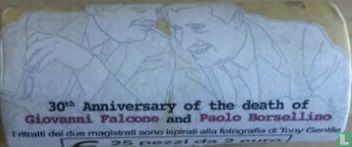 Italy 2 euro 2022 (roll) "30th anniversary Deaths of Italian judges Giovanni Falcone and Paolo Borsellino" - Image 2