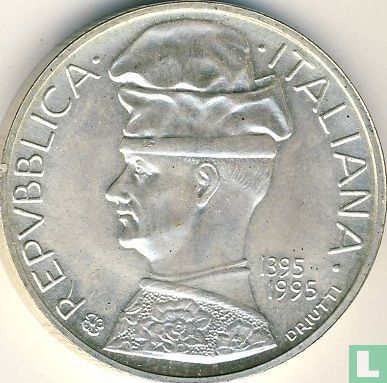 Italië 5000 lire 1995 "600th anniversary Birth of Pisanello" - Afbeelding 1