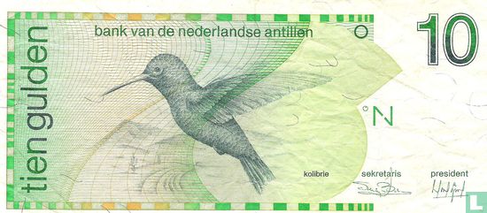Netherlands Antilles 10 guilders (PLNA19.2a) - Image 1
