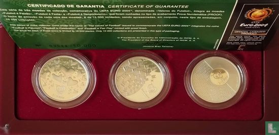 Portugal mint set 2004 (PROOF) "European Football Championship in Portugal - The values of football" - Image 2