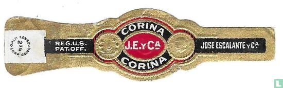 Corina J.E.yCª Corina - Jose Escalante y Cª - Reg.U.S. Pat.Off. - Afbeelding 1