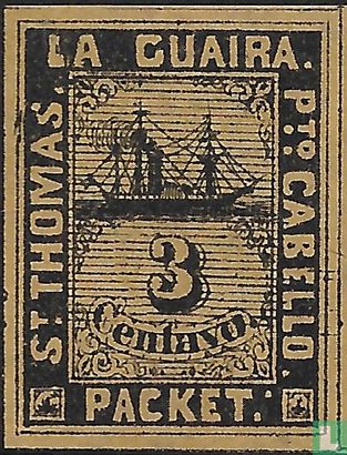 Ship Mail First Centavo Issue