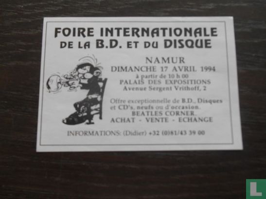 Foire Internationale de la B.D. et du Disque - Afbeelding 1