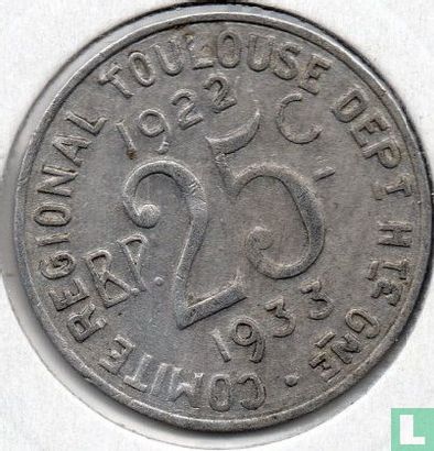 Toulouse 25 centimes 1922 (1922 - 1933) - Afbeelding 1