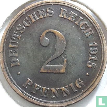 Deutsches Reich 2 Pfennig 1915 (F) - Bild 1