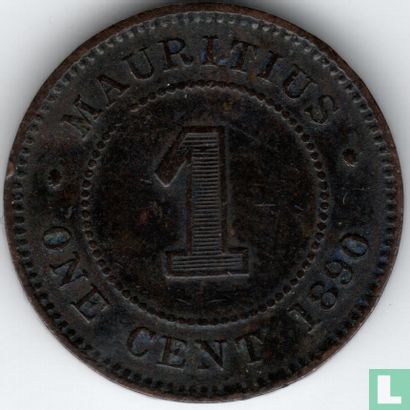Mauritius 1 cent 1890 - Image 1
