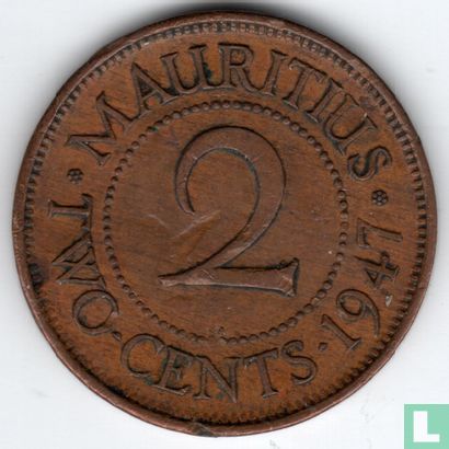 Mauritius 2 cents 1947 - Image 1