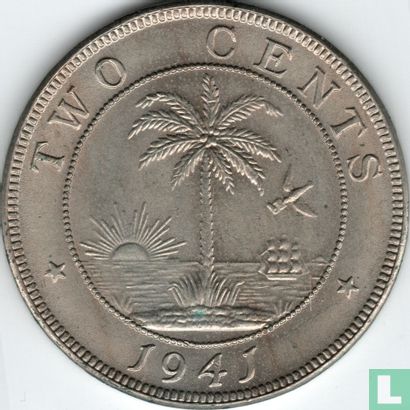 Libéria 2 cents 1941 - Image 1