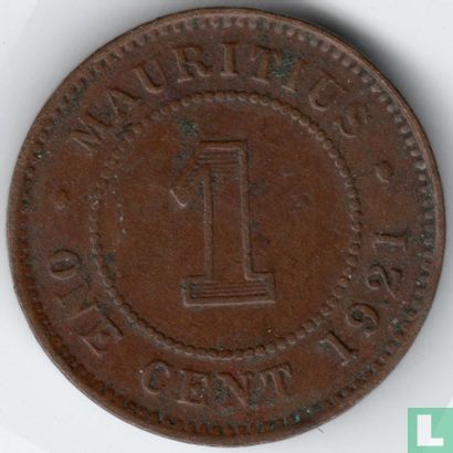 Maurice 1 cent 1921 - Image 1
