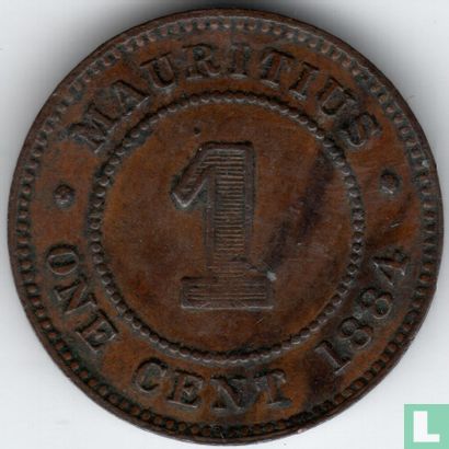 Mauritius 1 cent 1884 - Afbeelding 1