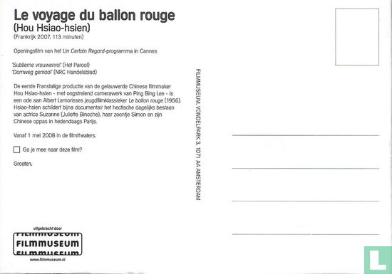 FM09021 - Le voyage du ballon rouge - Image 2