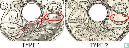 Frankrijk 25 centimes 1917 (type 1) - Afbeelding 3