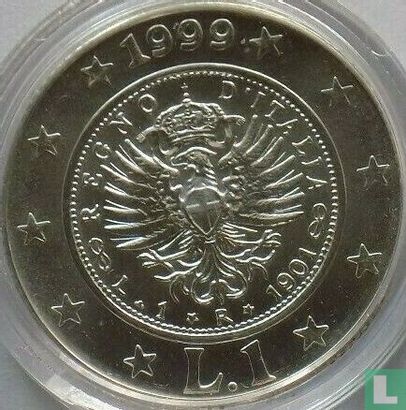 Italië 1 lira 1999 "History of the Lira - Lira of 1901" - Afbeelding 1