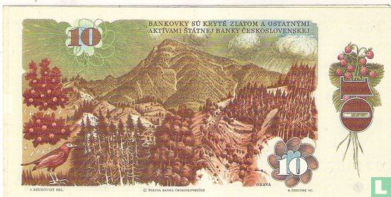 Czechoslovakia 10 korun 1986 - Image 2