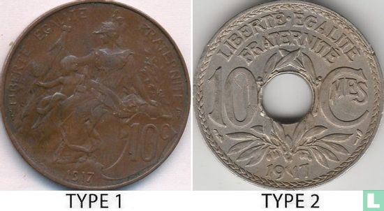 Frankrijk 10 centimes 1917 (type 2) - Afbeelding 3