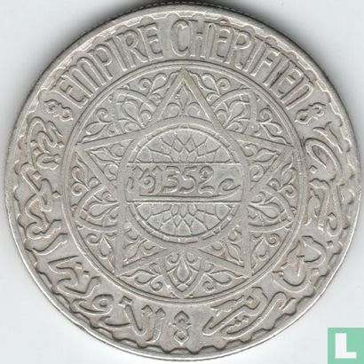 Marokko 20 francs 1934 (AH1352) - Afbeelding 1