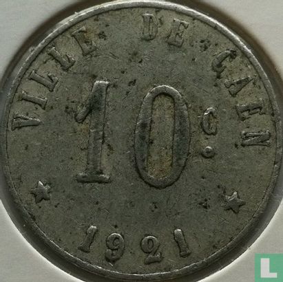Caen 10 centimes 1921 (type 1) - Afbeelding 1