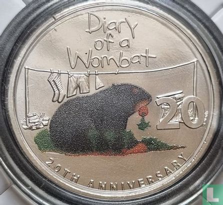 Australien 20 Cent 2022 (Coincard) "20th anniversary Publication of Diary of a Wombat" - Bild 3