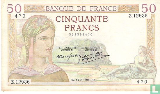 Frankreich 50 Franken
